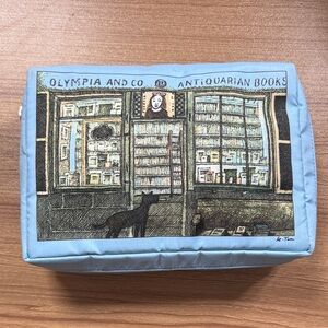 Olympia Le-Tan x LeSportac Blue Cosmetic Bag, New!